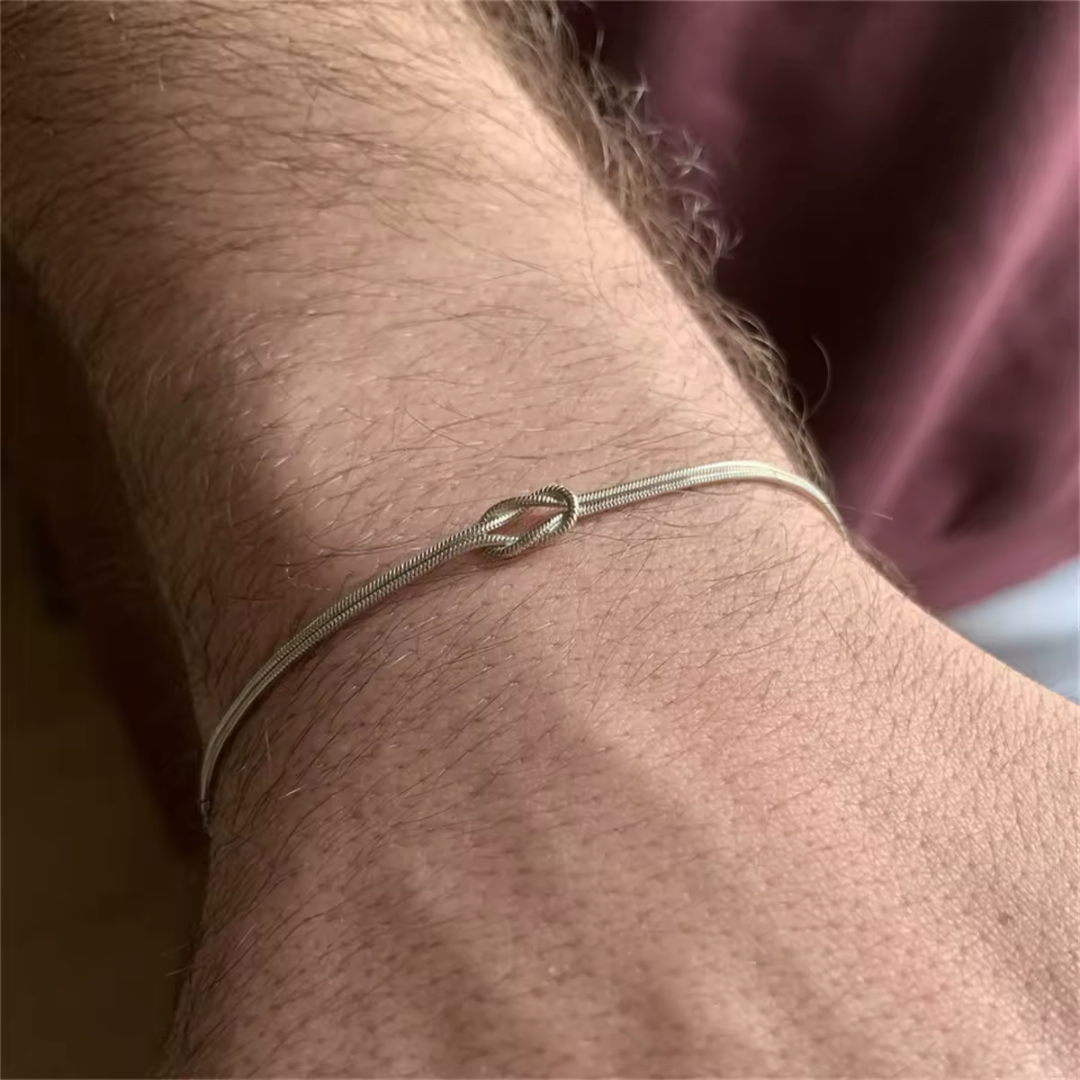 Pulseira Para Casal - Entrelaçados Minimalista